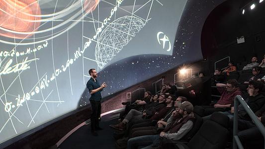 Dr Ben King teaching vector calculus and the evidence for dark matter