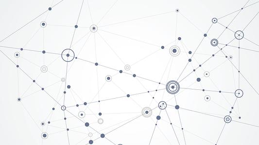 Vector connect lines and dots.