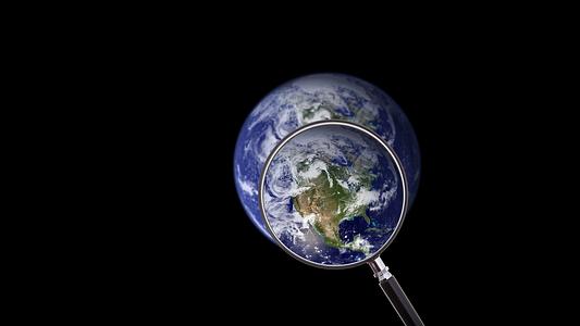 Research the world - Earth image provided by http://visibleearth.nasa.gov/