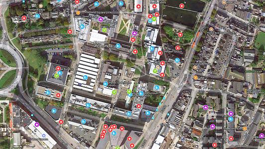 Google map of University of Plymouth campus