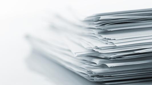 Courtesy of Shutterstock. papers paperwork paper